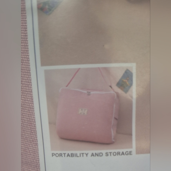 Portable baby lounger- Pink and white- New in sealed package- with carry bag - Picture 3 of 3